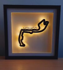 F1 Track LED Illuminated Framed Wall Art - Circuit Collection, Grand Prix Motors
