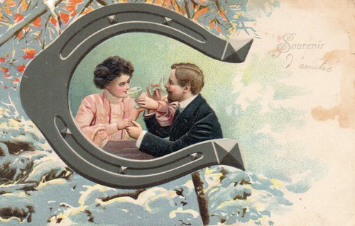 Cpa gaufrée souvenir - ,