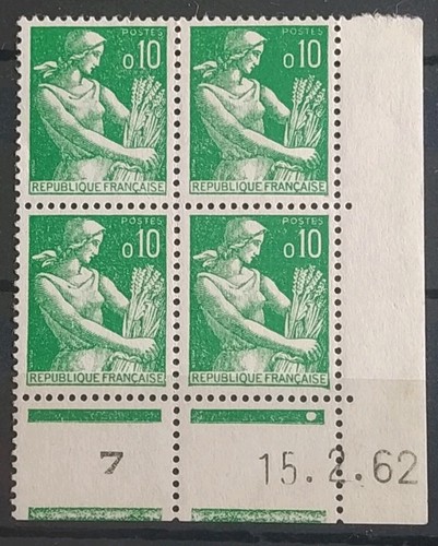 Coin datés bloc - datés, timbres