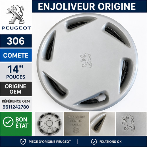 Enjoliveur origine peugeot 306 - peugeot,