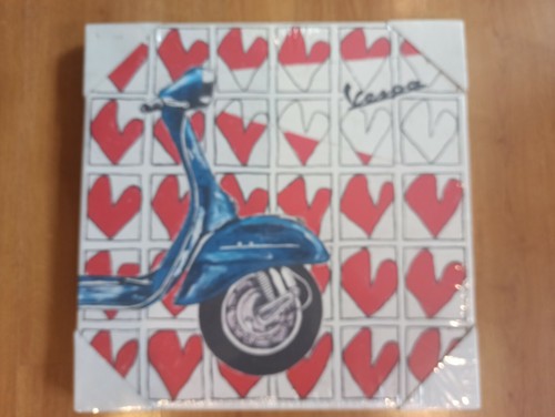 Tableau love vespa sur - tableau,