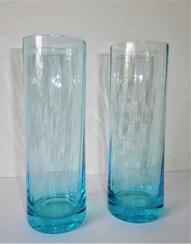 Paire vases rouleau - de, en