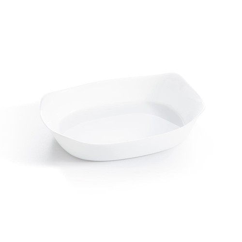 Plat rectangulaire blanc - blanc, smart