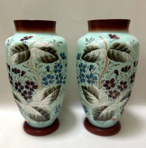 Paire vases opaline - paire,