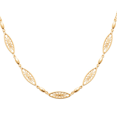 Collier maillons ciselés - collier,