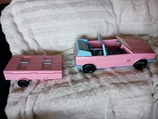 Heart Family Barbie Car And Camping Trailer.
