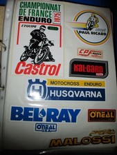 8 AUTOCOLLANTS MOTO ENDURO