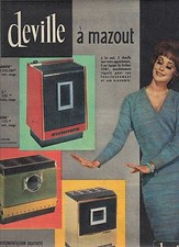 PUBLICITE ADVERTISING  1961 Choisissez vote feu DEVILLE à mazout