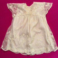 1900s Tulle Appliques Lace Kids Dress Silk Dress Bottom