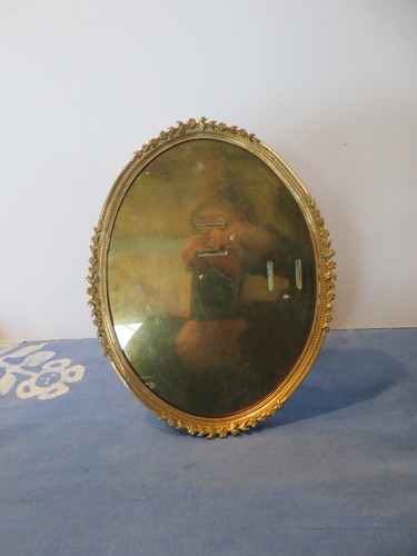 Ancien grand cadre photo - photo, ovale