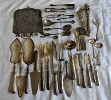 LOT MÉTAL ARGENTÉ SAC PINCE