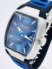 Montre Homme Locman Tremila Titane Acier Et Caoutchouc Édition Limitée Bleue