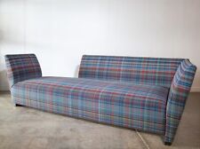 Joe D'Urso Island Sofa for Donghia Knoll Plaidtastic Fabric tete-a-tete chaise
