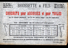 LYON (69) HOOKS for SLATES & TILES "BRUSH & THREAD" Tract in 1921