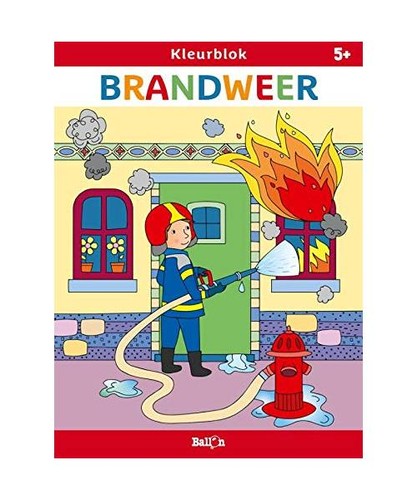 Kleurblok brandweer - kleurblok,