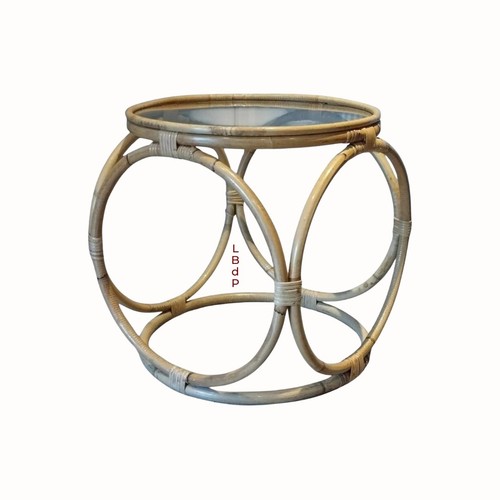 Table basse rotin bambou - table,