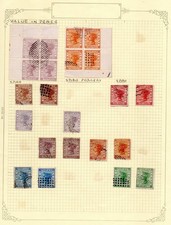 Sierra Leone QV Spiro Forgeries as they arrived  21 singes and 3 Blocks of 4