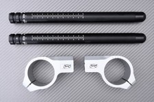 Paire Demi Guidons Inclinable Alu-Noir SUZUKI GSX1100 KATANA 91-96 43mm