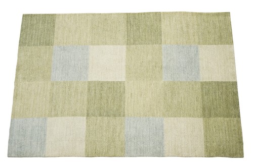 Tapis vert beige tissé la - tissé, À