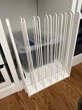 IKEA Komplement Pull Out Pants Hanger (set of 2) Pax Rare White 17” wide x 20”