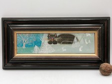 Philippe LECOURT - Chat sauvage 1979 - Peintre naîf peinture naîve  répertorié