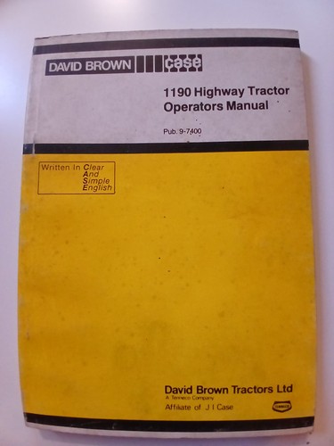 David brown case tracteur 1190 - brown,