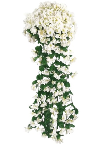 Fleurs artificielles blanches