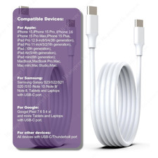 For iPhone 16 15 Pro 16 Plus Type C to USB C Fast Charging 60W PD Data Cable Lot