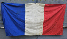 Large French flag Liberation 1944 45 WW2 big French flag cotton original