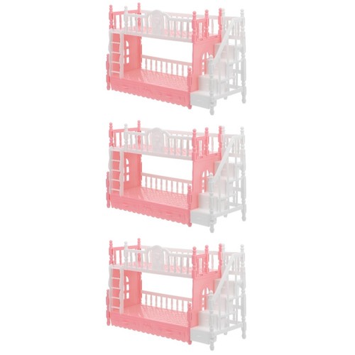 3pcs abs miniature pink - 3pcs,