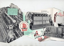 advertising old papers: leaflet B&W ENGINES FOR BOATS (P46069)