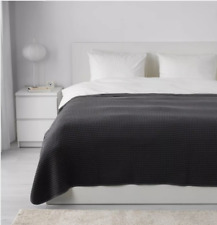 IKEA VARELD Dark Grey bedspread Throw Cover Sheet 230cm x 250cm - New