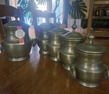 lot de 5 pots les étains
