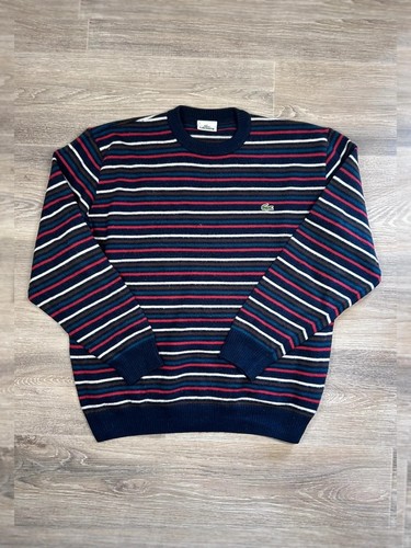 Pull lacoste vintage rayé - pull,