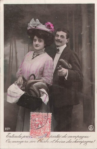 Couple elegant chapeau - elegant,