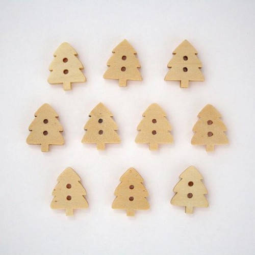 Boutons fantaisie sapin - boutons,
