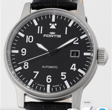 FORTIS Flieger Automatic Date Stainless Steel Mens Wrist Watch