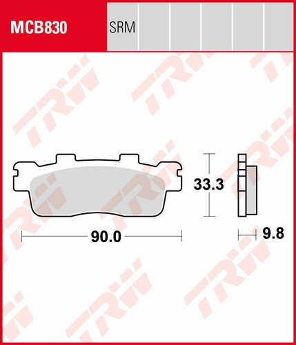 Plaquettes frein trw - de,