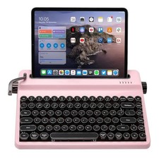 QL75 Wireless Typewriter Style Hot Swap Retro Mechanical Keyboard BT / 2.4gz 