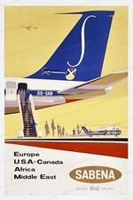 AFFICHE POSTER  Sabena