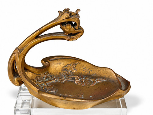 Bougeoir vide poche - , bronze