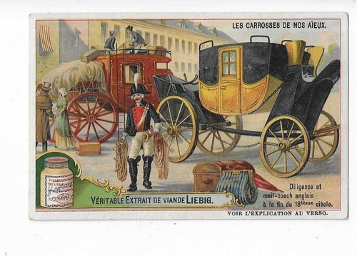 Chromo liebig les carrosses - liebig,