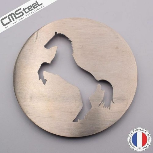 Dessous verre cheval cabré - de,