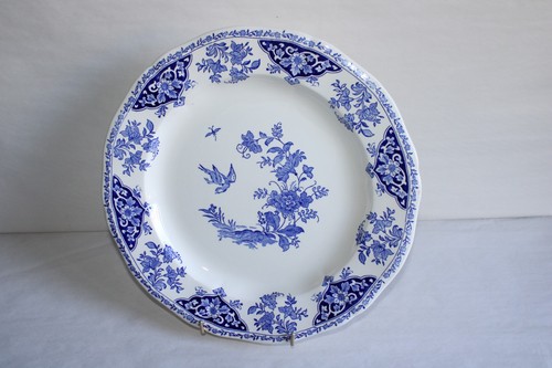 Grand plat rond - faïence, de