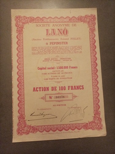 Ancien titre action - ancien,