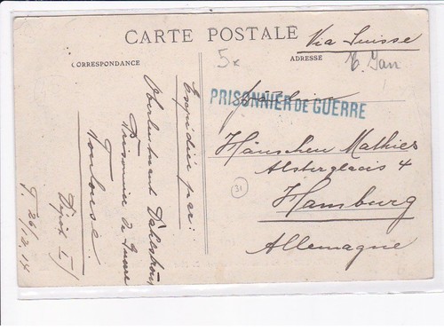 Cachet prisonnier guerre - prisonnier,