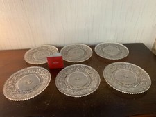 Lot of 6 Baccarat Crystal Arabesque Plates (Prices of 6)