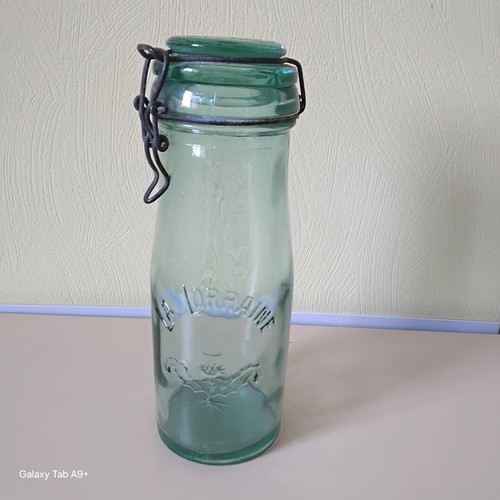 Ancien bocal verre teinté - verre, 1