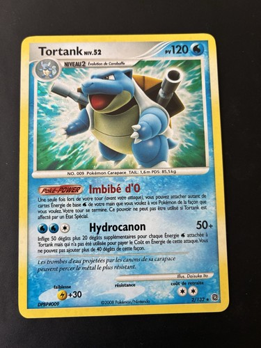 Carte pokémon tortank - carte,