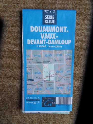 527 carte ign - carte, bleue